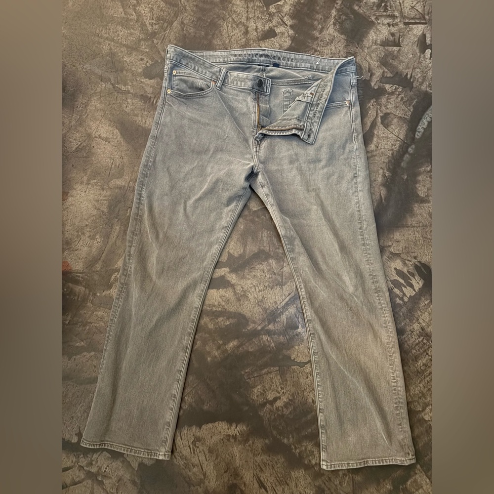American Eagle Outfitters Men's Light Gray  Jeans